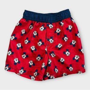 Disney Baby‎ Mickey Mouse Swim Trunks Red Blue Boys 18M N937886MM